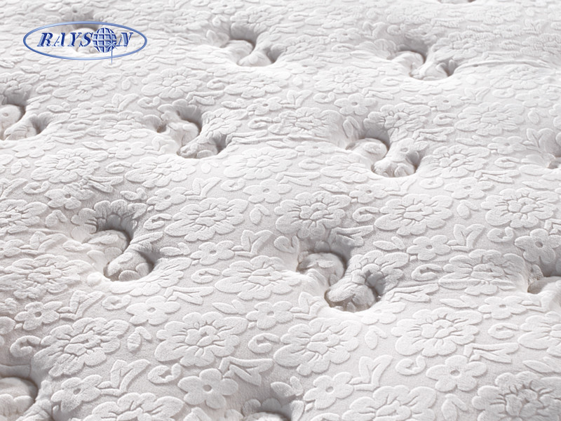 White Velvet Dual Layers Hotel Pocket Spring Mattress