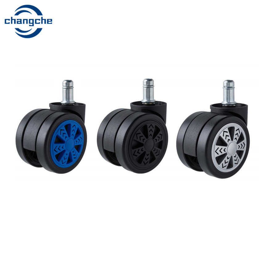 ODM 2.5 Inch Nylon Gaming Office Chair Castor Wheels For Carpet Floors