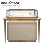 Modern Fashion Rectangle Shape Glass Jewelry Display Showcase For Jewelry