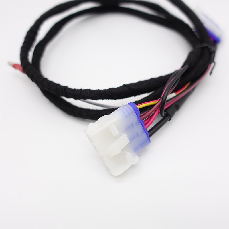 Custom Electric Motorcycle Moped Wiring Harness with Molex Connector and AVF Cable