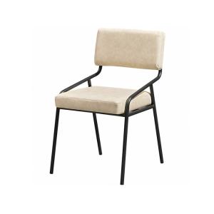 China Nordic Industrial Upholstered Dining Chairs , White Leather Coffee Bar Chairs wholesale