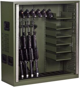 China 10 Gun Cabinet Double Door Heavy Duty Storage Locker , Heavy Duty Metal Storage Cabinet wholesale