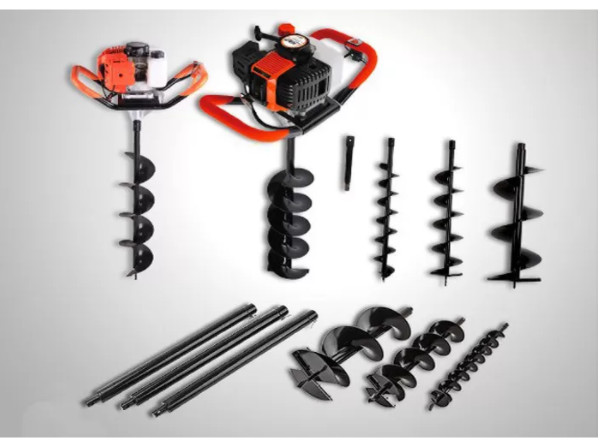 52 CC 2 Stroke Gas Post Hole Digger 1.45 KW Petrol Gasoline Power Ice Auger