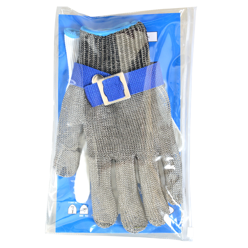 XS-3XL CE/ Stainless Steel Wire A6 Cut Resistant Safety Gloves for Butcher Food Contact
