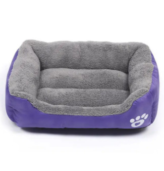 Polyester Pet Crate Bed Sofa Solid Plush Dog Bed