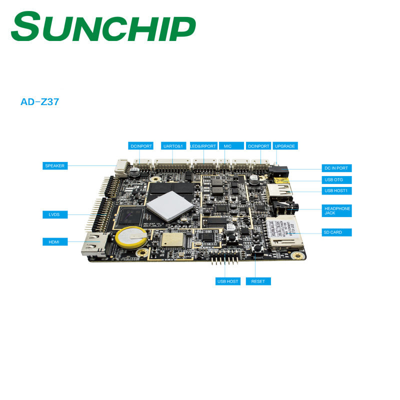 Efficient Android Mainboards RK3288 16GB/32GB EMMC ROM Support LVDS EDP Display