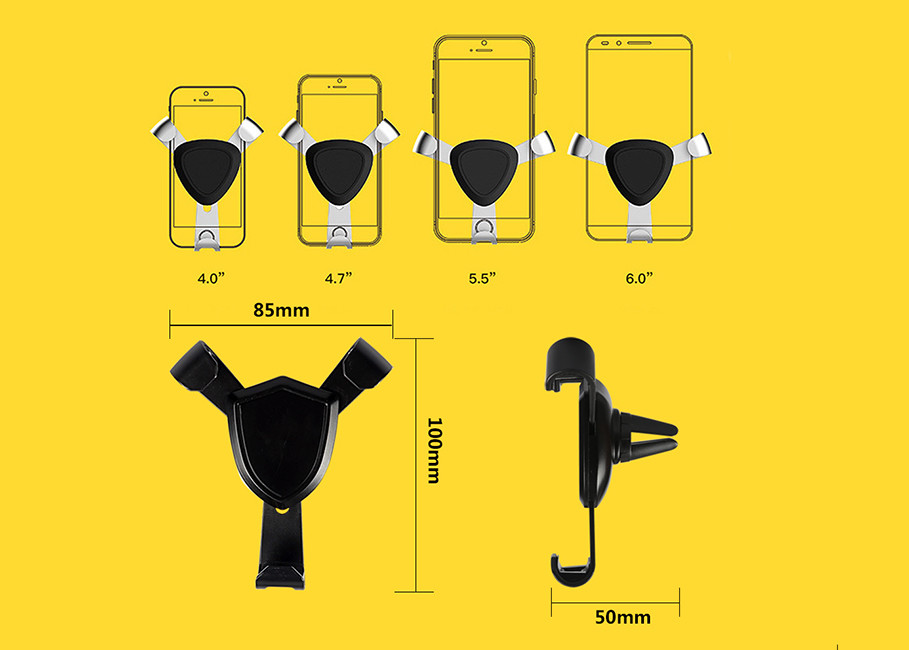 Fully Automatic Adjustable Phone Holder Wireless Charging Car Mount With Intelligent Recognition