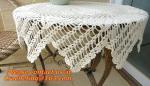 Crochet Round table clothing - table coverhandmade crochet heart doilies,