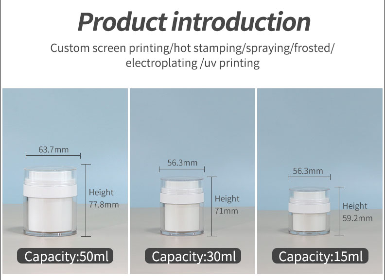 15g Mini Cream Jars Sealing Type Cosmetic Empty Containers Customized