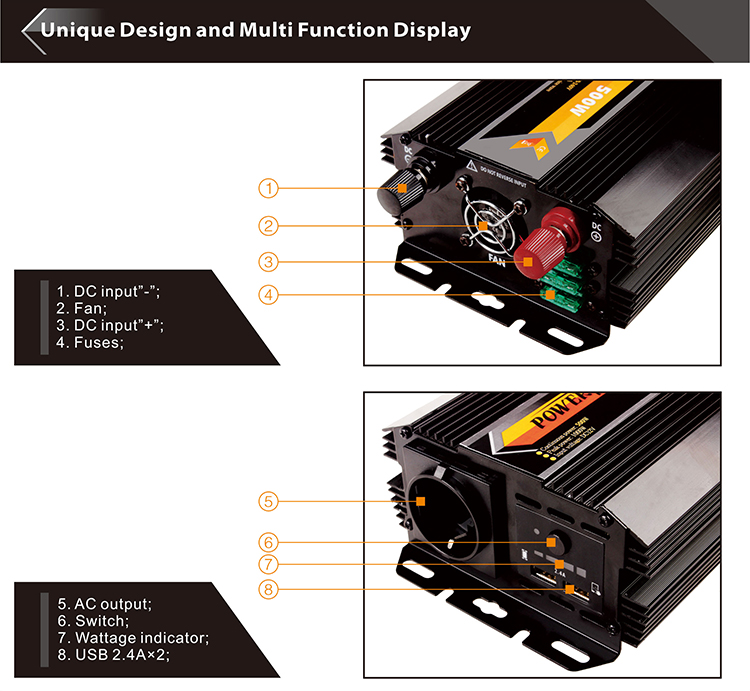 High Specifications Solar Inverter Oem Golden Supplier Solar Inverter 500W Golden Supplier Solar Light Inverter