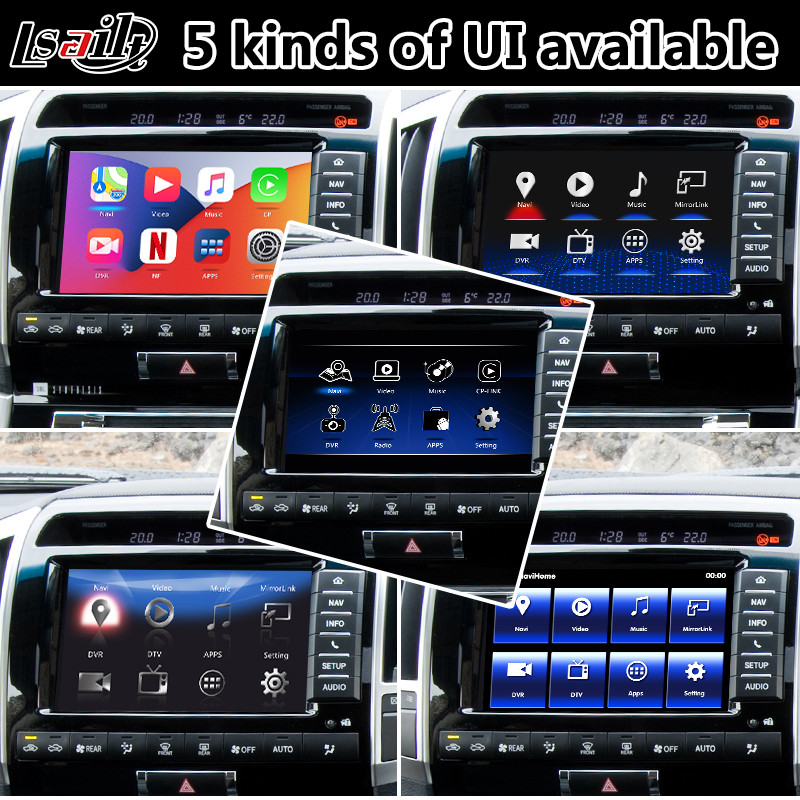 Android Carplay Video Interface for 2013-2015 Toyota Land Cruiser LC200 With Youtube GPS Navigation