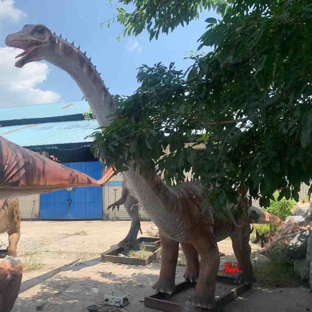 Lifelike Animatronic Dinosaur Amusement Park Diplodocus Model