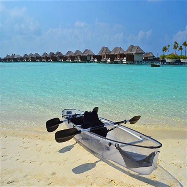Durable Fishing Double Seat Kayak , 100 % New Polycarbonate Small Ocean Boat