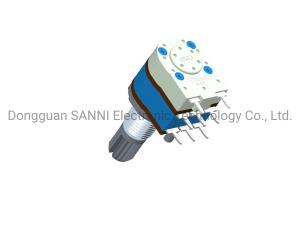 China RV12321GSKA Rotary 12mm Potentiometer Dual Unit Shaft Sealed With Switch wholesale
