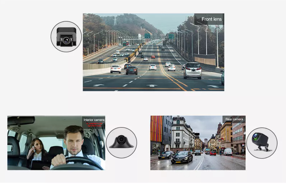 Wireless Carplay Full HD Wifi Adas Usb Car DVR Camera 1440P
