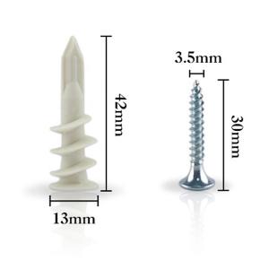 China 15x33mm Insulation JIS Plastic Wall Anchors For Drywall wholesale