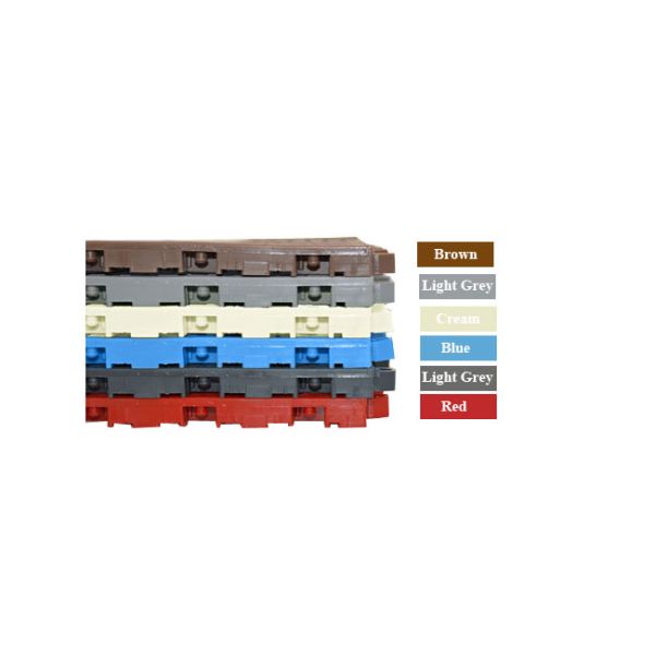 Interlocking Swimming Pool Anti Slip Mats 250MMx250MM 13MM Thick