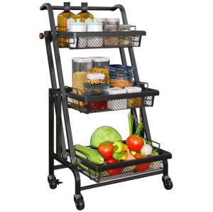 China Anti Corrosion Telescopic 25kg Bearing Metal Trolley Cart wholesale