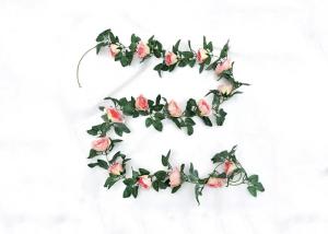 China Pink Artificial Rose Flower Garland wholesale
