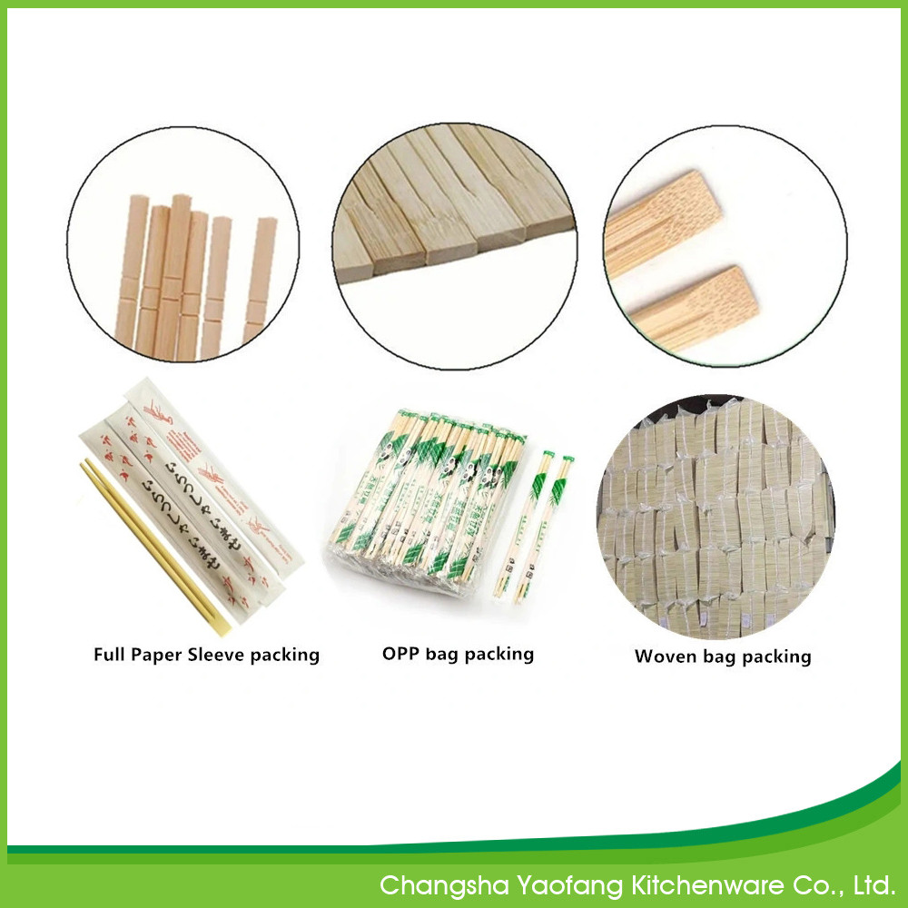 Japanese Sushi Reusable Bamboo Chopsticks Custom logo 24cm For Restaurant