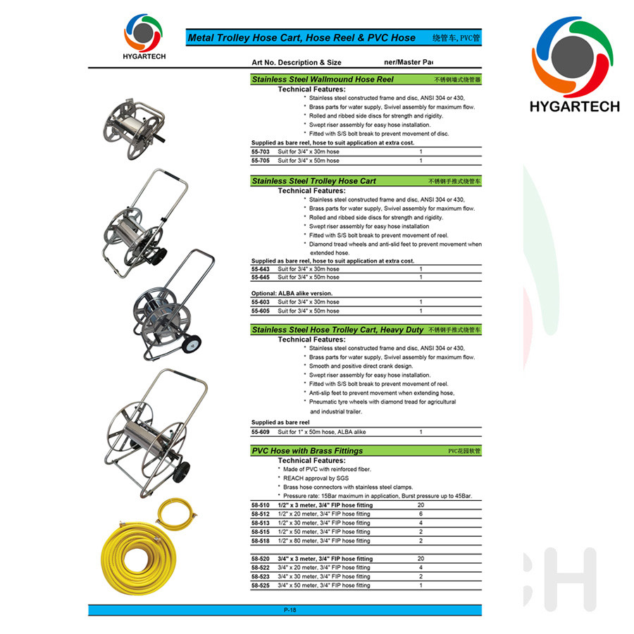 Fiber Reinforced PVC Hose W/ Brass Fitting Connectors