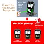 Face Temperature Measuring Italia Eu Green Digital Pass 5 Inch Screen