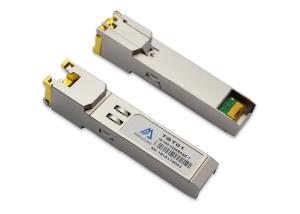 China 10/100/1000BASE-T Cat-5 UTP SFP Copper Transceiver 1.25Gb/s wholesale