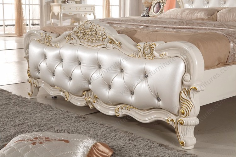China bed making factory high quality fashionable king size bed 6018
