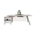 Modern Commercial Furniture'S Executive CEO Melamine Office Table Extendable