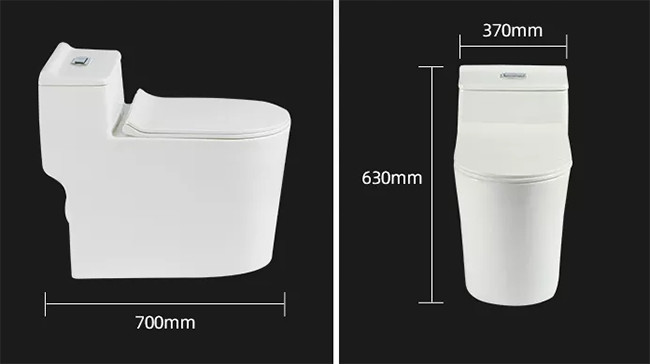 700x630x370mm Electronic Bidet Toilet Bowl Auto Cleaner Seat Smooth glazed surface