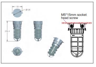 10-40W Explosion Proof Led High Bay ATEX AC100-277V