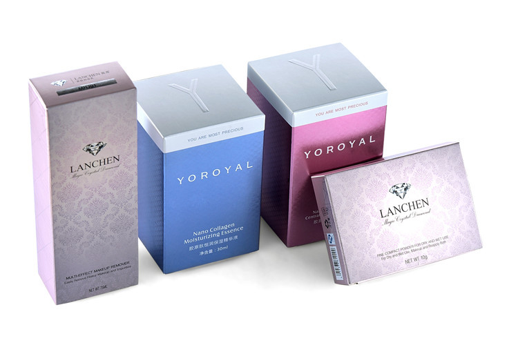 Babycare Cosmetic Packaging Boxes Gloss Lamination Tuck Top Gift Box