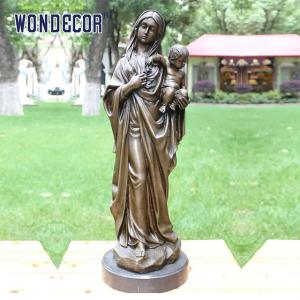 China 3D Design Bronze Statues Sculpture 170cm Woman Holding A Child wholesale