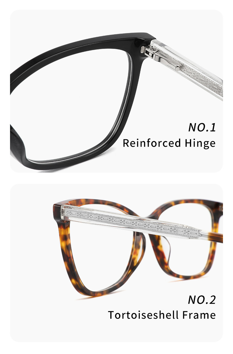 Optical Transparent Acetate Glasses Frames Women Non Prescription