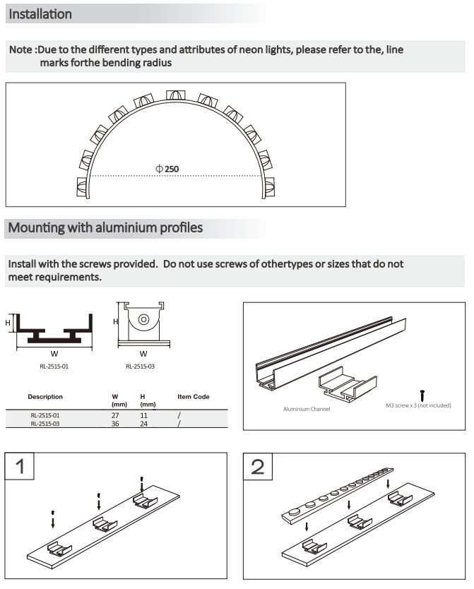 2515 LED IP67 RGB Wall Washer Strip Light Multiple Color Options 2835 / 5050 24V