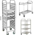 201 304 316 Food Grade Stainless Steel 32 Trays Tray Trolly /Gastronorm Trolley