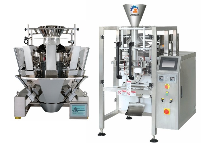 Small Hardware / Pipe Fittings Multihead Weigher Packing Machine With Mild / Stainless Steel Body
