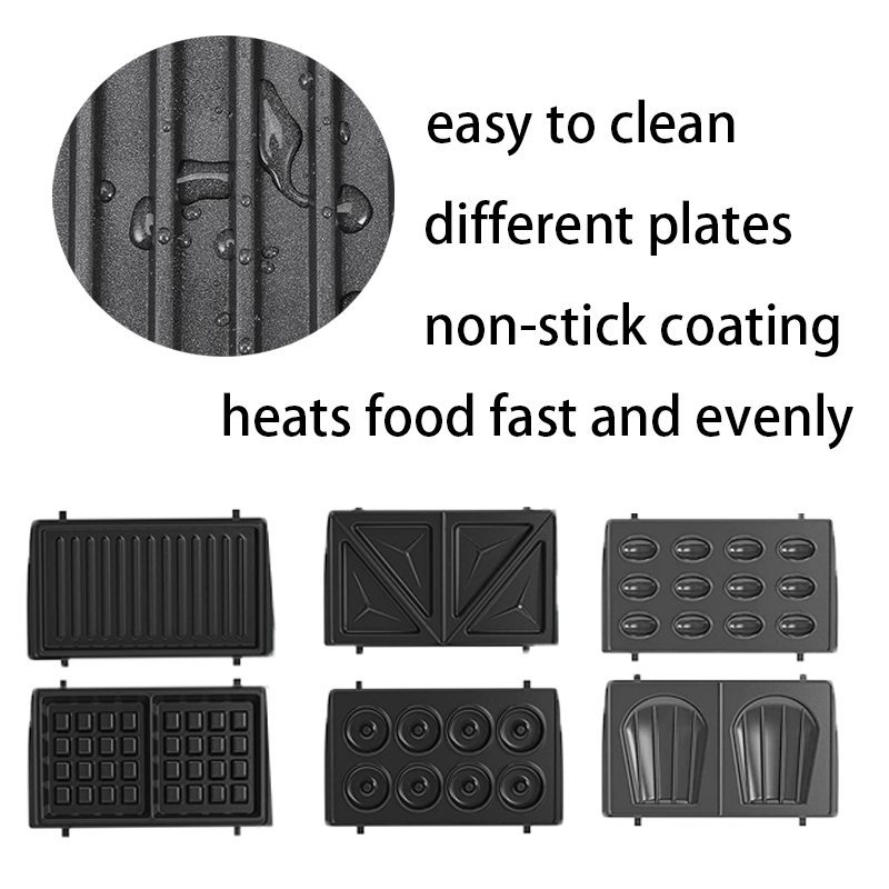 4 Slice Indoor BBQ Panini Electric Press Grill With Temperature And Time Knob Control