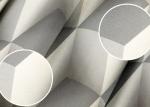 Gray Colro 3D Home Wallpaper Removable , 3D Effect Geometric Modern Wallpaper
