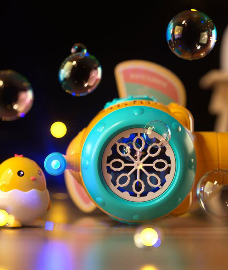 Light and Sound Musical Bubble Wand Bubbles for Kids Durable Automatic Blower Toys