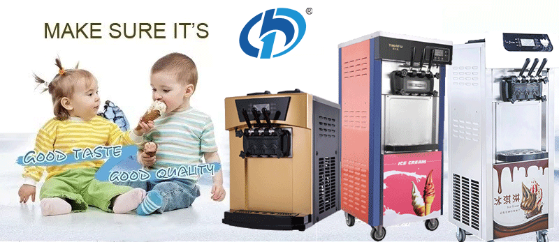 3 Flavors Automatic Soft Serve Ice Cream Machine Commercial Icecream Maker for Business
