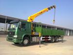 12 Tons XCMG Truck Mounted Telescopic Crane , Howo 10 Wheel High Up Truck