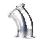 304 316 Stainless Steel 45 Degree Quick Mounting Elbow Sanitary Clamp Elbow 3A