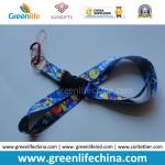 Promotional Custom Polyester Neck Lanyards Fashionable Full Heat Transfer