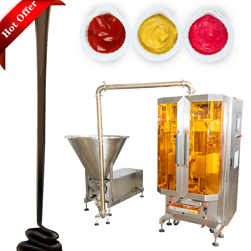 Ketchup Tomato Honey Salad Sauce Liquid Packing Machine Automatic 3KW