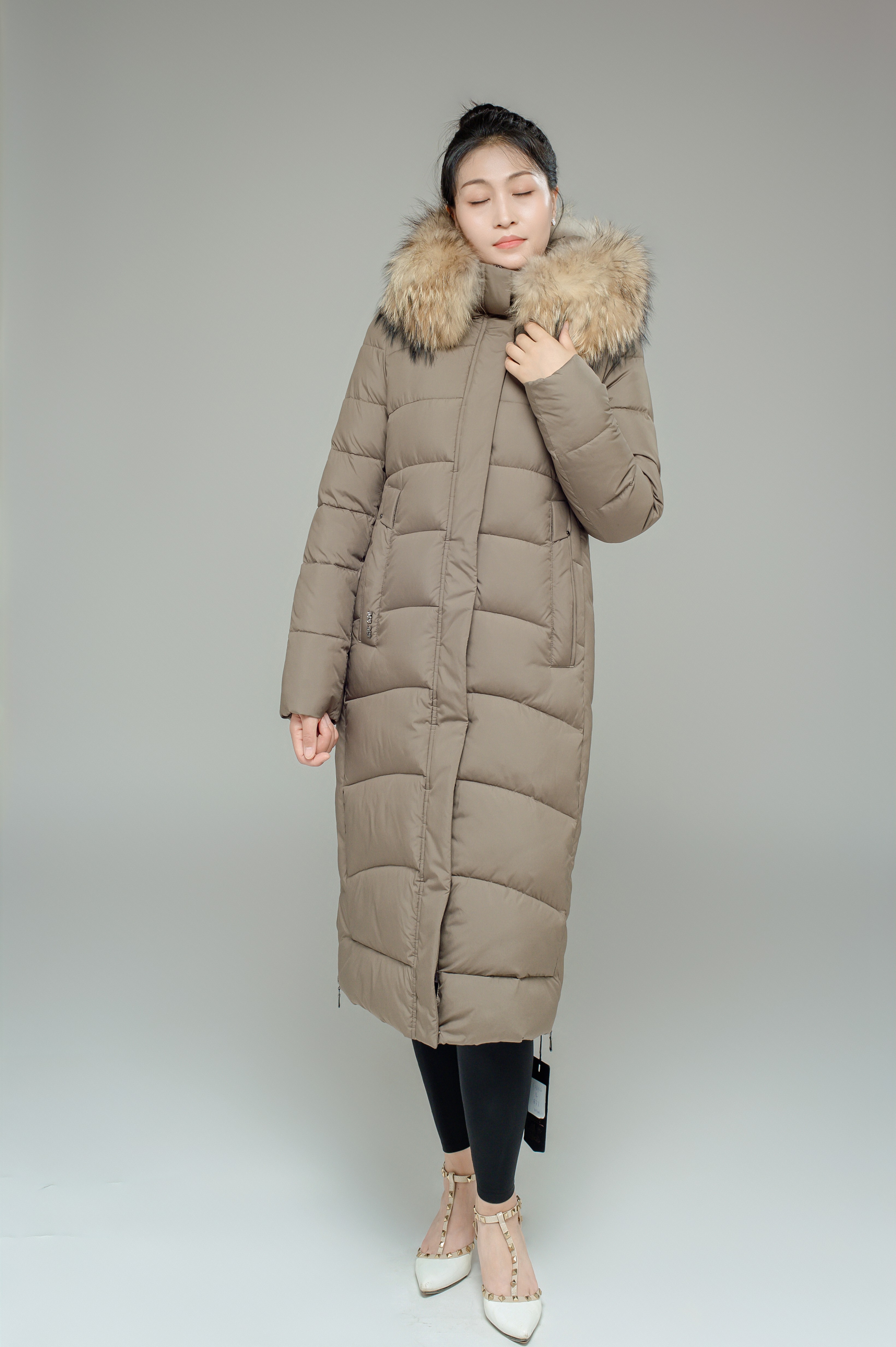 FODARLLOY 2022 SS Collection Women's Hooded Warm Winter Thicken Fleece SS Collection Long Coats