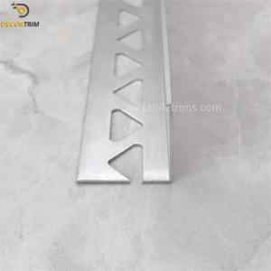 China Tile Trim Aluminum 10mm 15mm Square Hole Polish Red Gold / Silver wholesale