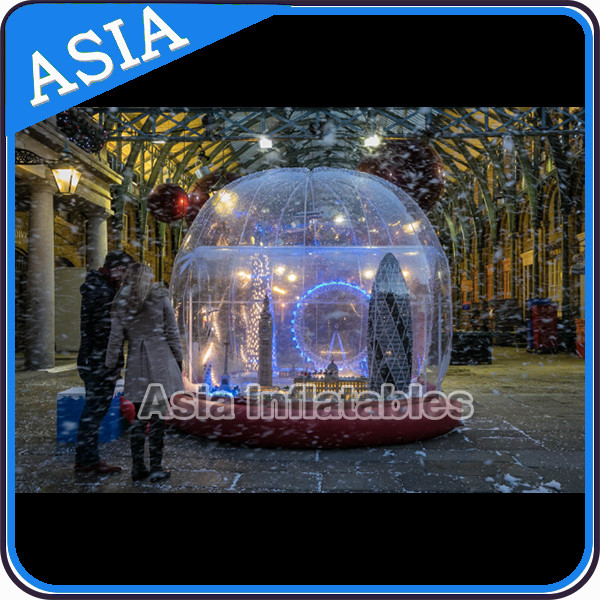 Quality Durable Human Inflatable Snow Globe / Inflatable Tent For Chirstmas for sale