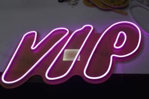 China Wall Mounted Faux Neon Channel Letter Signs 8mm Purple / White wholesale