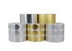 Heat Resistant Custom Adhesive Labels Gold / Silver Foil Material Any Shape